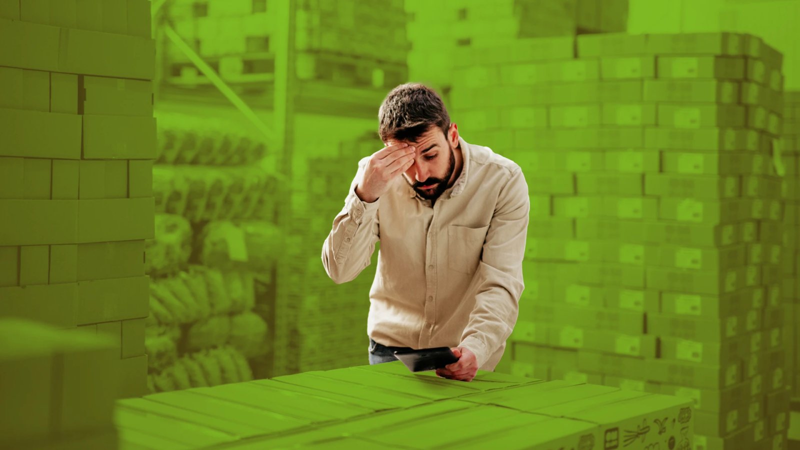 Manufacturing illustration with factory and graphs